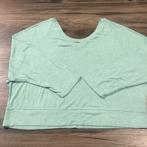 Auden Light Green Long Sleeve Top
